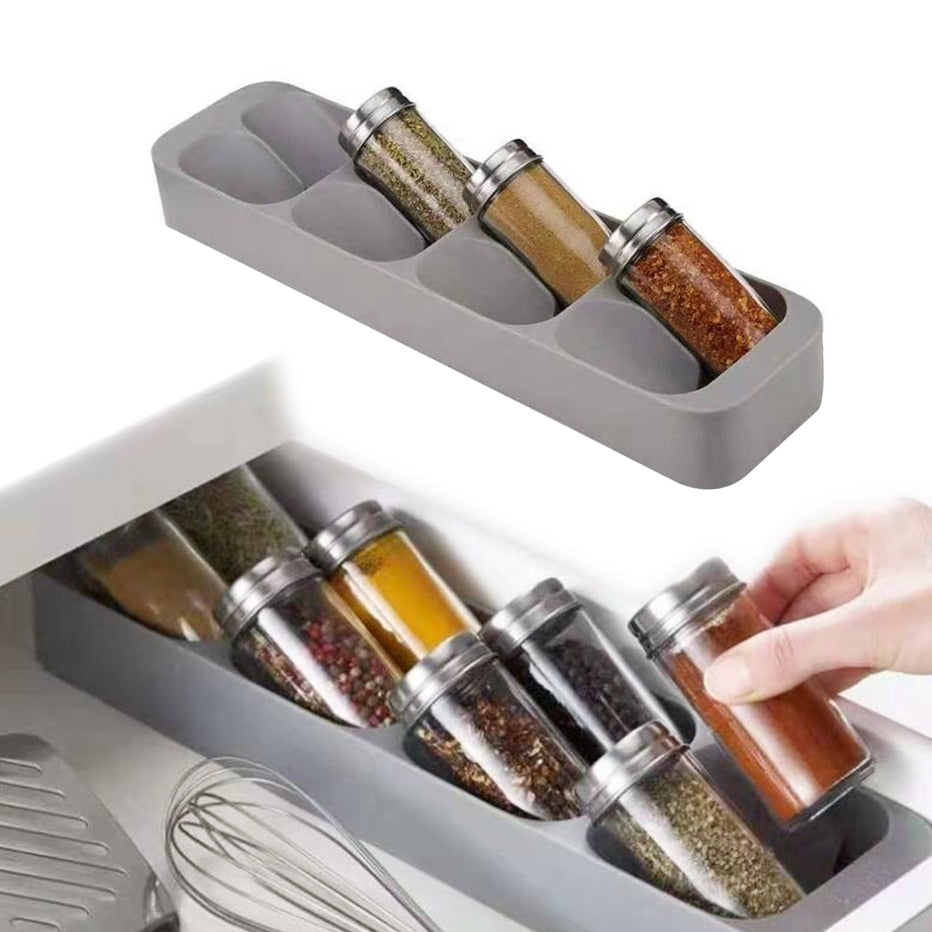 Spice bottle rack